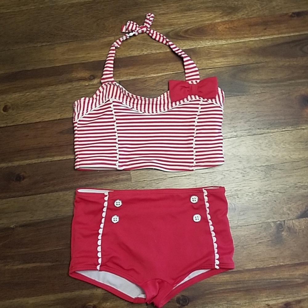 Toddler retro style bikini